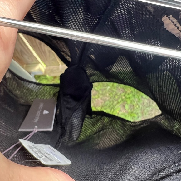 Stella McCartney Adidas Black blossom Women's 2 n 1 running shorts - Picture 15 of 15